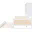 Lit de jour blanc avec lit gigogne et tablette d'armoire, armoire confortable moderne, simple-2131424485-2131424484