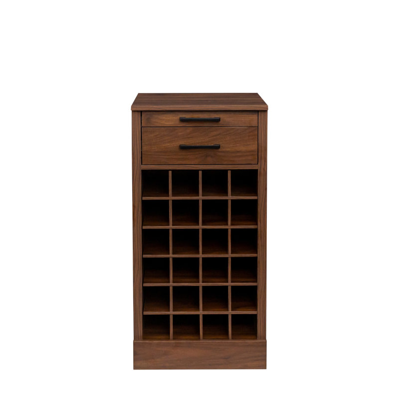modular wine bar cabinet, Walnut Brown
