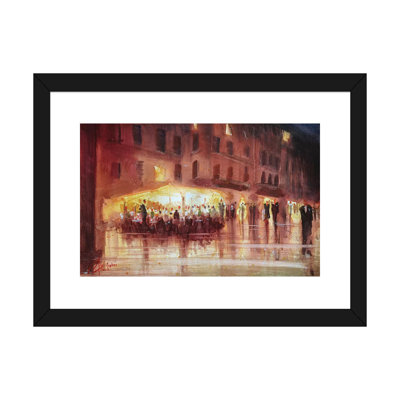 " Genova, Italy - Night Cafe " by Christopher Clark