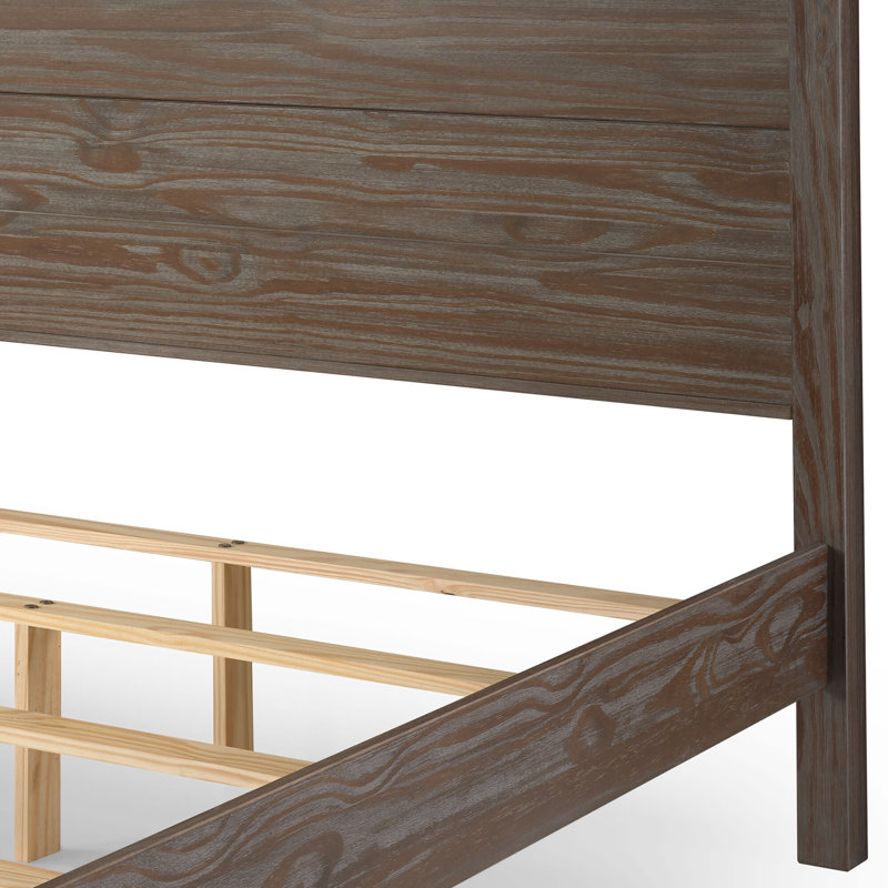 Nevada Walnut Solid Wood Bedframe, Queen