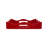 Spangle Scalloped Tray Rust-1226388677