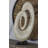 Mother of Pearl Shell Swirl Abstract Decorative Sculpture with Black Base-20525671