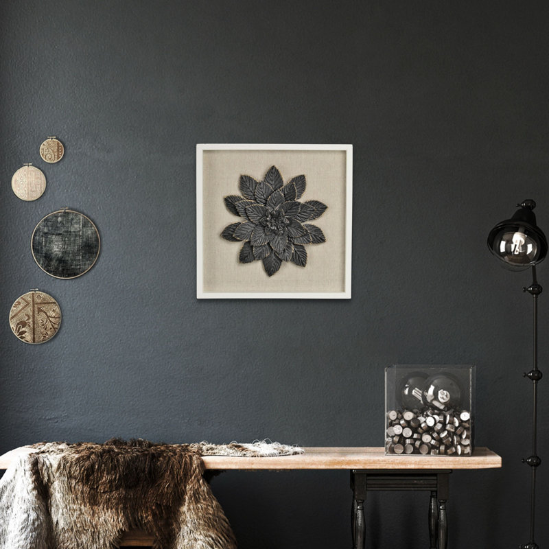 Handmade Boho Plants & Flowers Wall Decor on Solid Wood