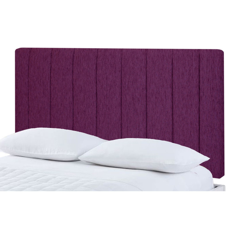 Upholstered Headboard, Purple Chenille, Single (3')