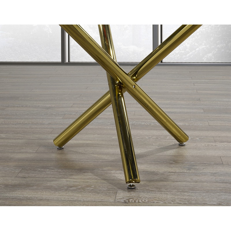Table de salle à manger, or
