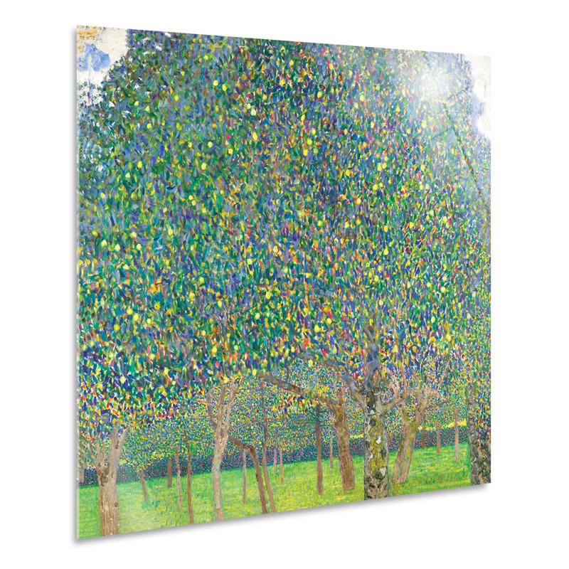 The Pear Tree by Gustav Klimt - No Frame Print on Plastic / Acrylic, 65cm H x 65cm W