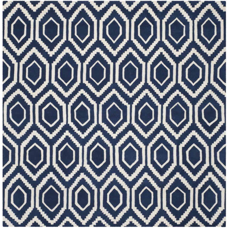 Deedie Hand Tufted Wool Geometric Rug