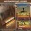 Présentoir en vinyle Now Play, lettres d'argent