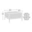 Élégante table basse moderne avec tiroir spacieux et plateau à bords pour rangement et présentation