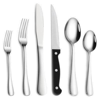 Prep & Savour Stainless Steel Flatware Set - Service for 8