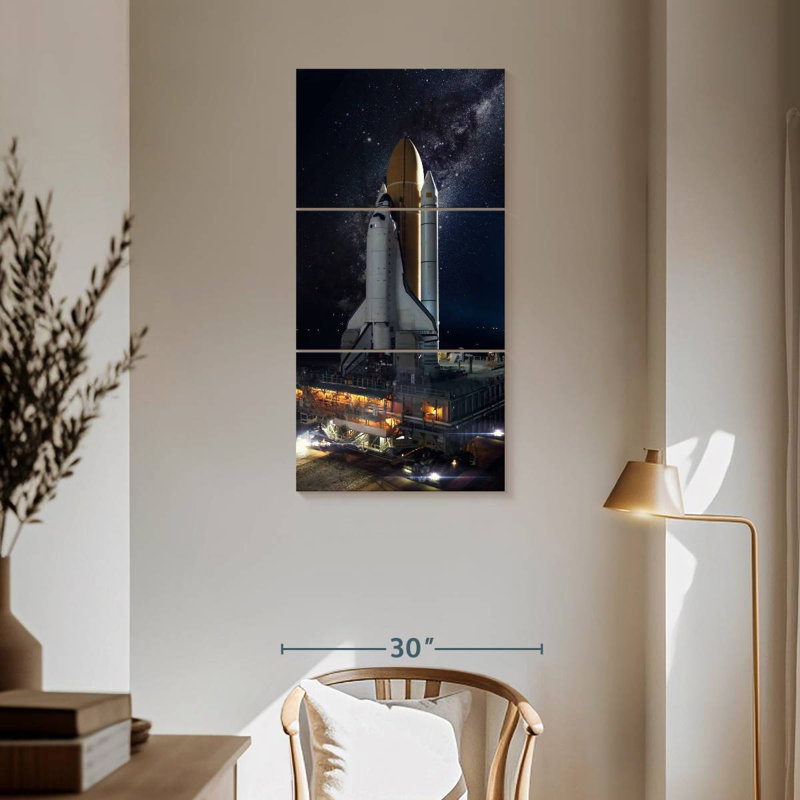 Space Shuttle, 62" H x 30" W