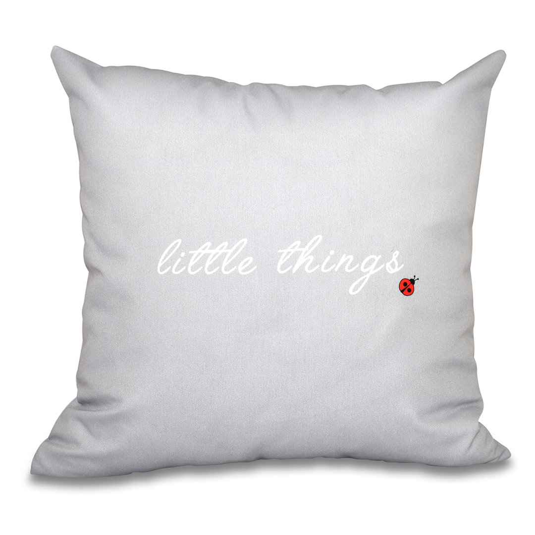 A Way with Words Square Pillow Cover and Insert e by design