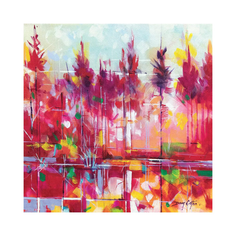 Meadowcliff Delight by Doug Eaton - Painting on Canvas, 30.48 cm H x 30.48 cm W, Wrapped Canvas