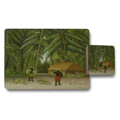Henri Rousseau Jungle Scene Placemat And Coaster Set