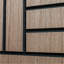 Panneau mural acoustique en bois pelez et collez 12 po x 45 po SereniSlats Altesa Mocha-129859130