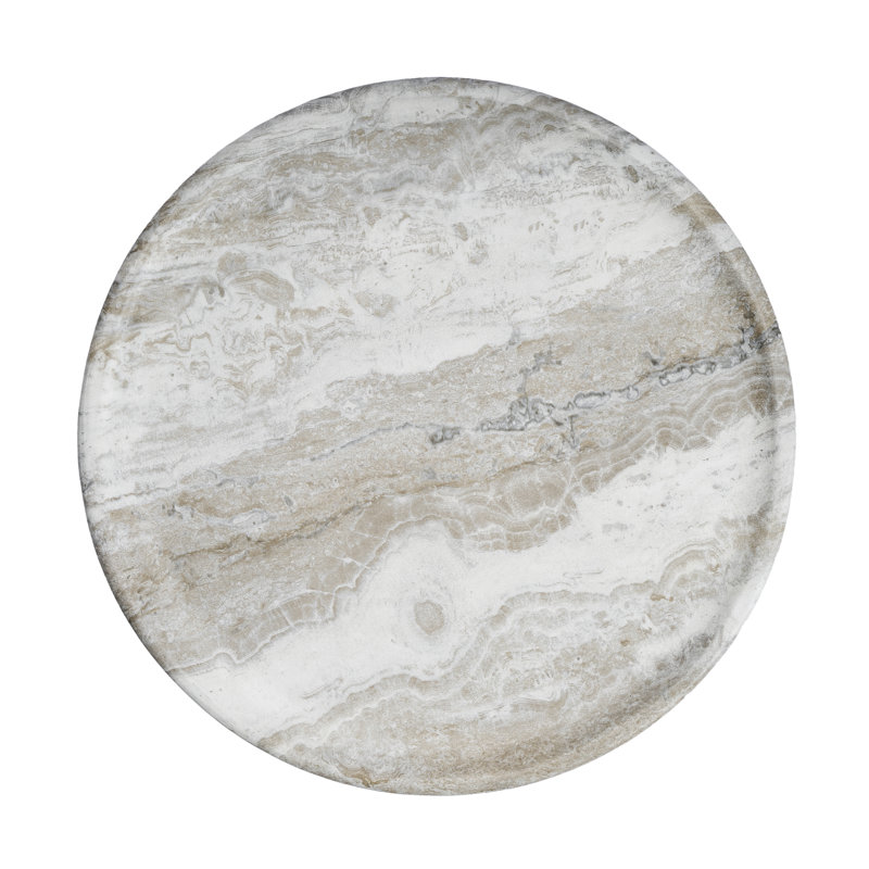 Stephanos Side Table, Faux Grey Marble