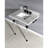 Templeton Stone Rectangular Console Bathroom Sink with Overflow-29272491