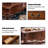Brown Solid Wood Rectangular Coffee Table-2105170043