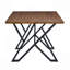 Table de salle à manger d'intérieur avec pieds en métal