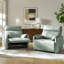 Très grand fauteuil inclinable manuel en similicuir de 43,5 po Alanson-262496507