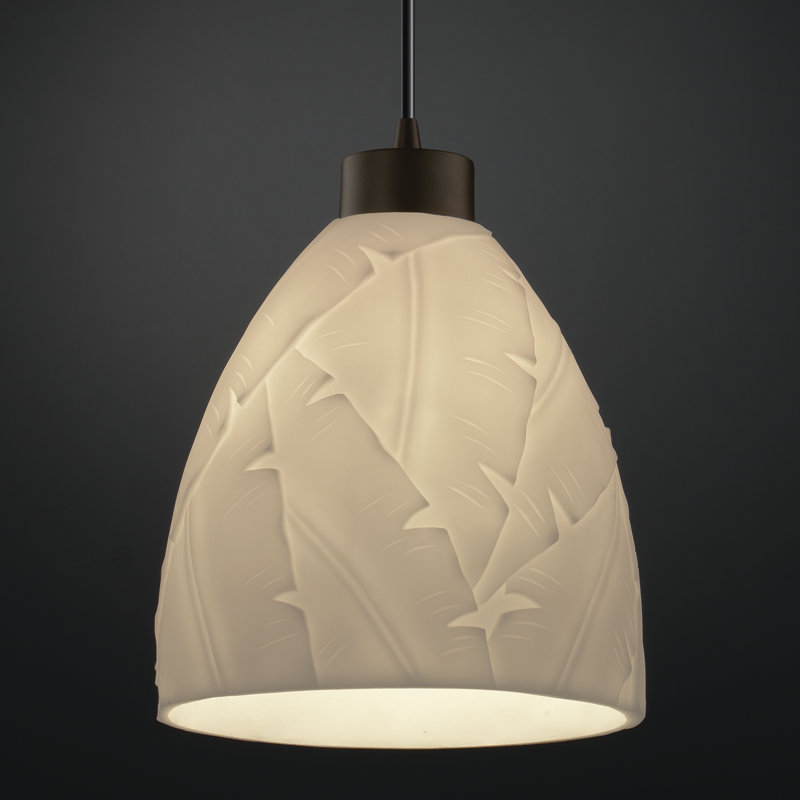 Jerlisha 1 - Light Single Pendant, Dark Bronze, Waterfall