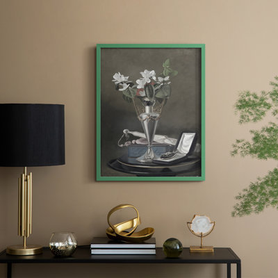 Vintage Floral Print CVI Framed Print - Solid Wood