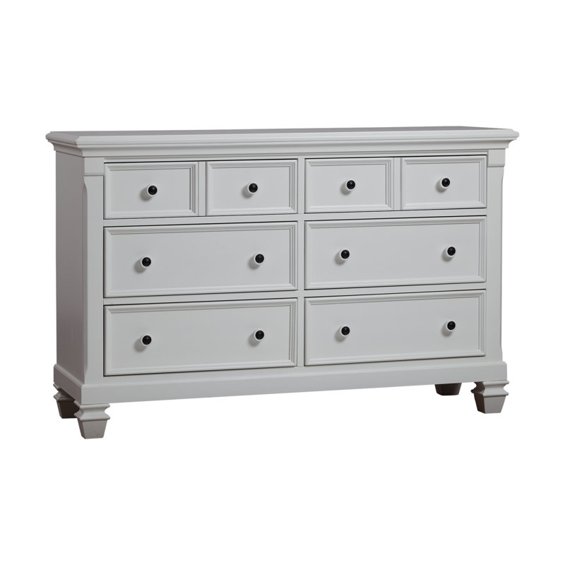 Commode 6 tiroirs Glendale blanc pur