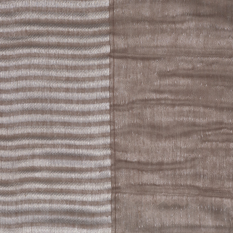 Rosewood - 110" Stripes Organza Drapery & Window Curtain, Feather