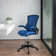 Mid-Back Mesh Ergonomic Drafting Chair with Adjustable Foot Ring and Flip-Up Arms