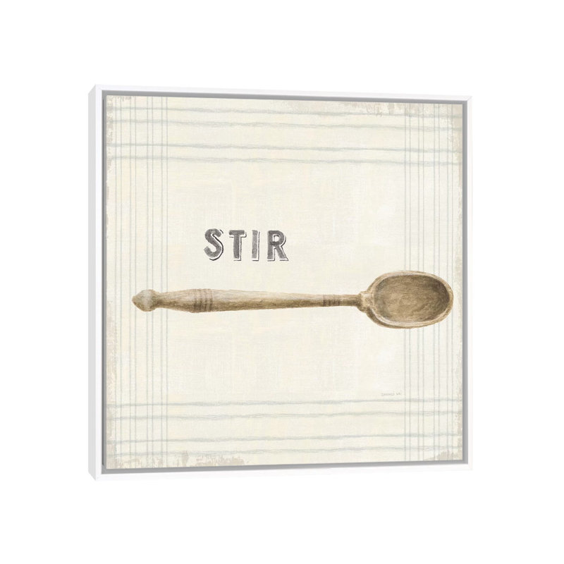 "Cuisine" par Danhui nai, impression d’art graphique, Toile blanche encadrée, Pas de tapis, H 26 po x l 26 po x P 1,5 po