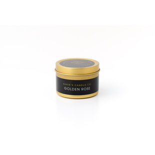Golden Rose Scented Travel Size Candle