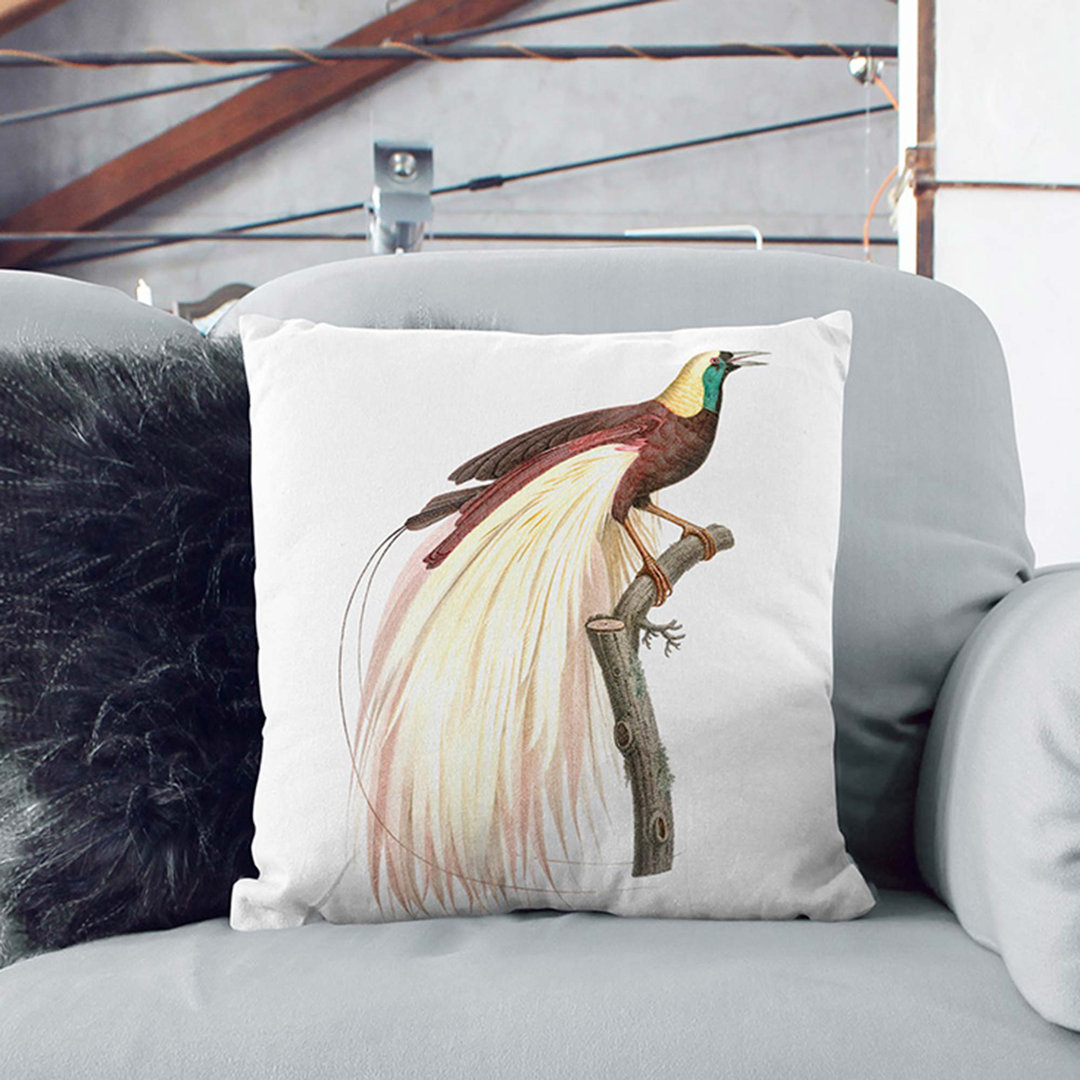Emperor Bird of Paradise by Jacques Barraband Cushion with Filling