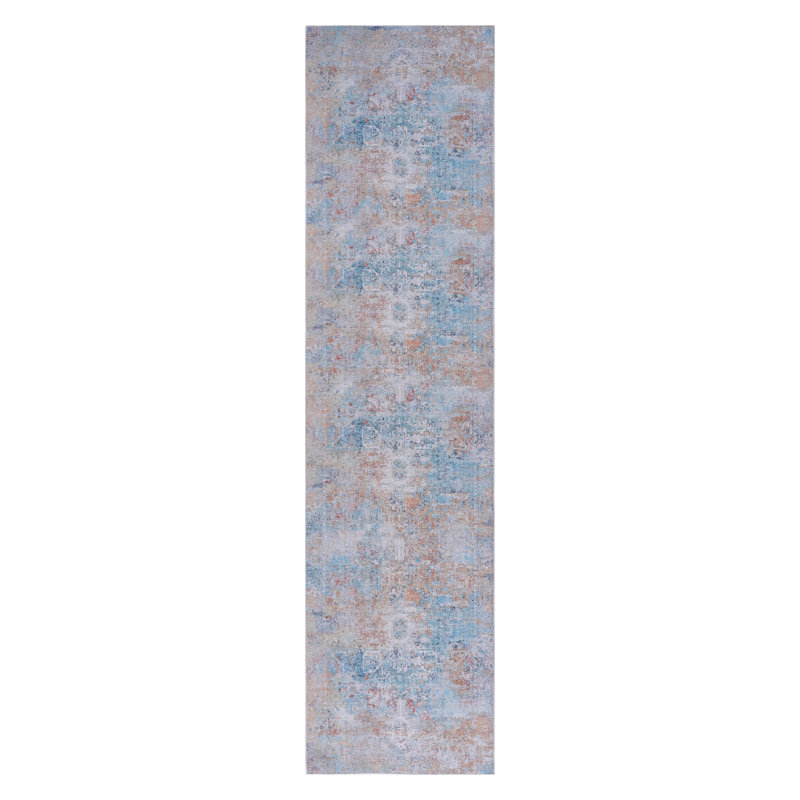 MAVAL Yellow Washable Rug 2'6'' X 10' Runner Rug (Yellow, 2'6'' X 10')