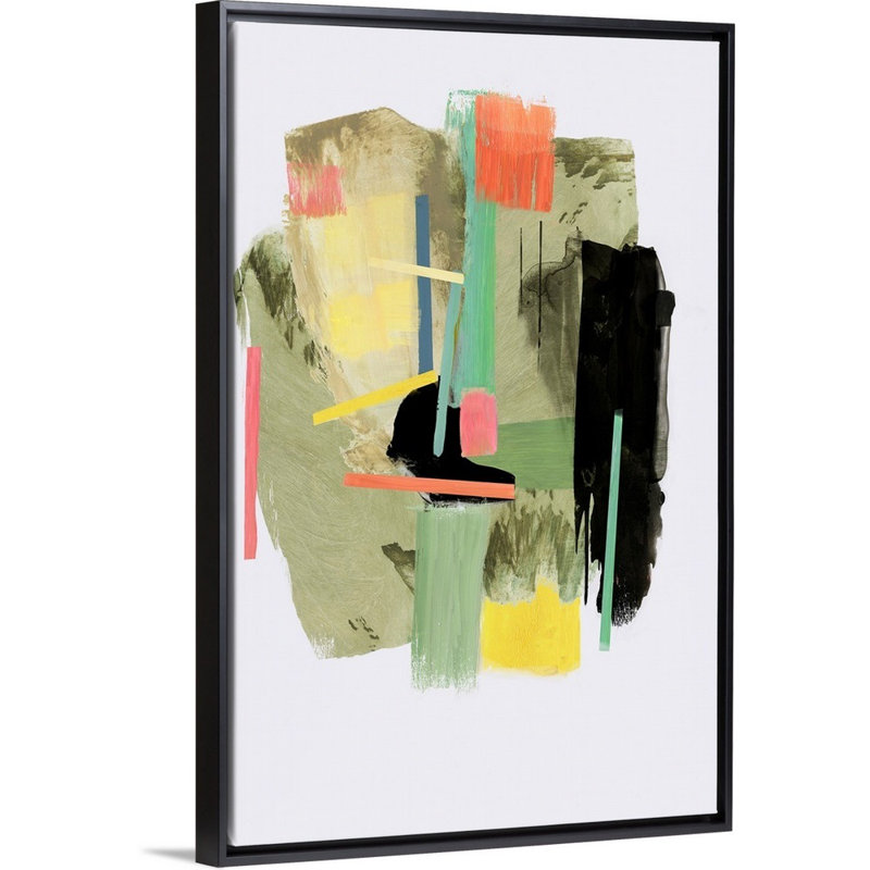 Reproduction d’art sur toile, "placebo II" par PI studio, H 50 po x l 34 po x P 1,75 po, Toile avec cadre noir