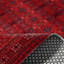 Chenille en coton rouge bordeaux kilim à base antidérapante kilim-1049874567