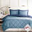 Navy And Blue Comforter With 3m Down Alternative Comfort Diamond Fill Flanged Edge-118022778-118022781