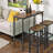 Rectangular with Iron Base Dining Table