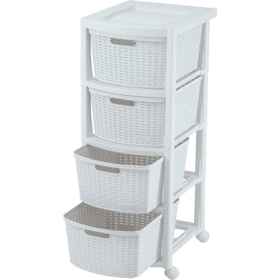 Commode de rangement roulante 4 tiroirs Berrien