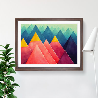Geometric Pyramids - Framed Print