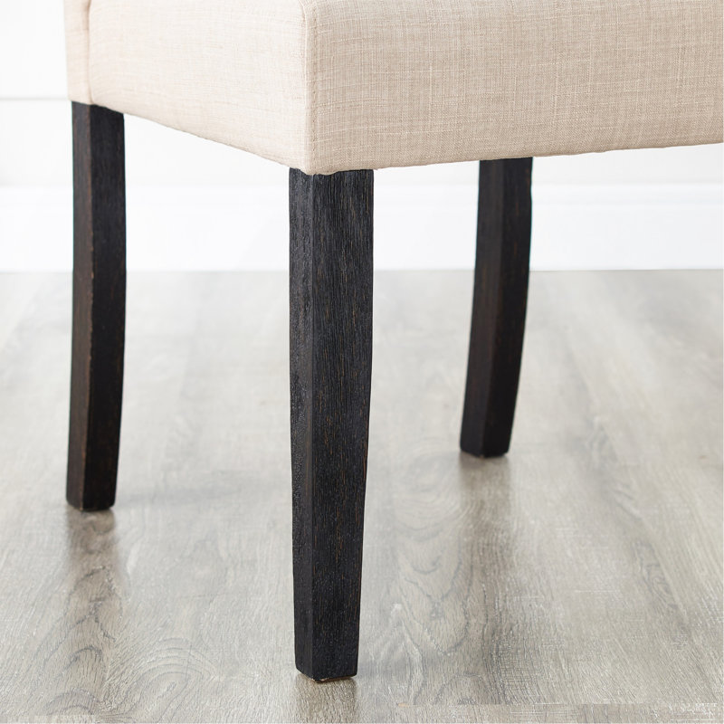 Ensemble de salle à manger en bois foncé de style urbain Leviton: table, 4 chaises et banc, Beige