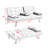67-Inch Multifunctional Double Folding Sofa Bed With Coffee Table For Compact Office And Living Spaces-1138982192