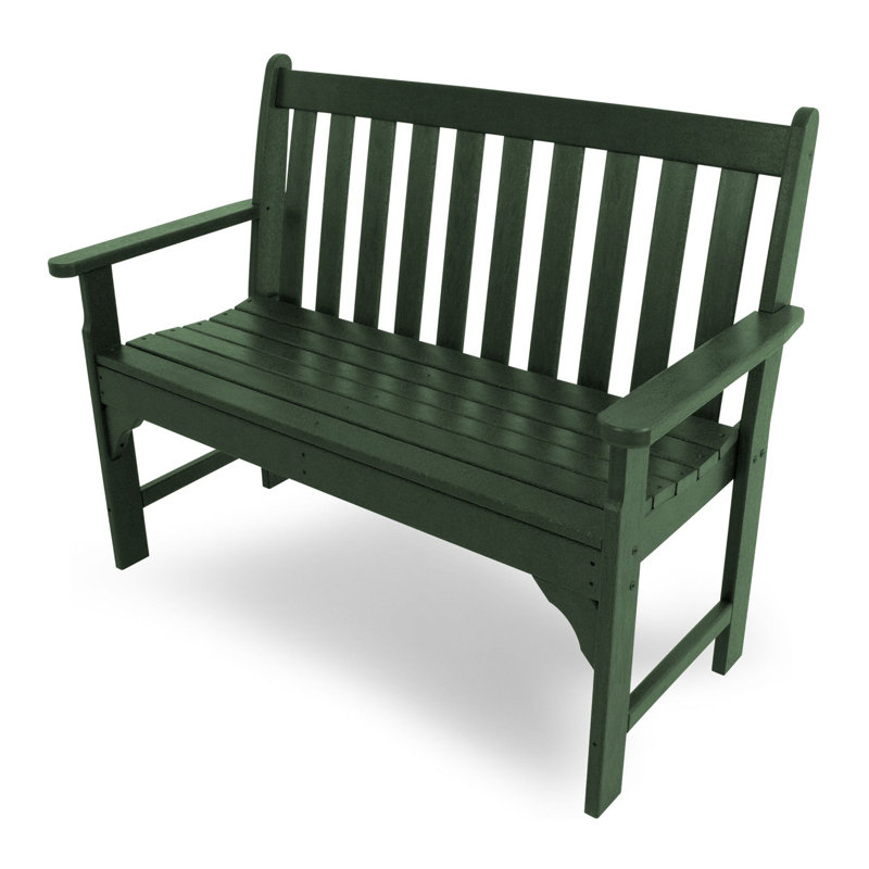 Banc de patio POLYWOOD Vineyard, H 35,25 po x l 48 po x P 24 po, Vert