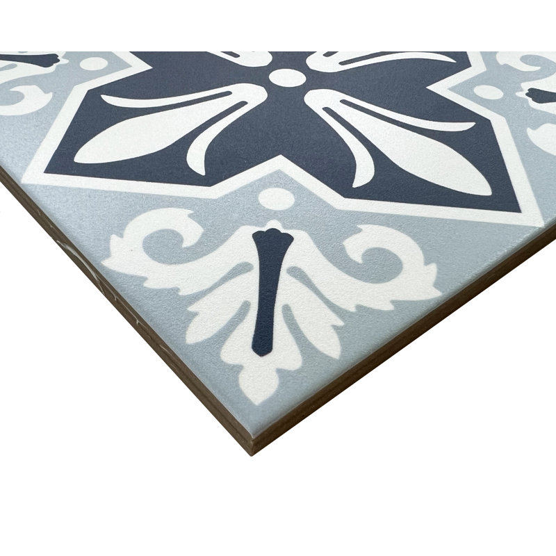 Carreau de porcelaine à motif de mur et de sol à motif cathédrale 8 po x 8 po