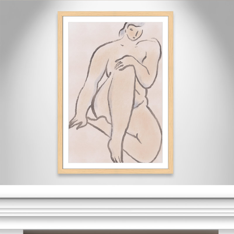 «Pastel nude 07 Print» par Dean, L 35 po x H 49 po, Imprimé mat, Natural