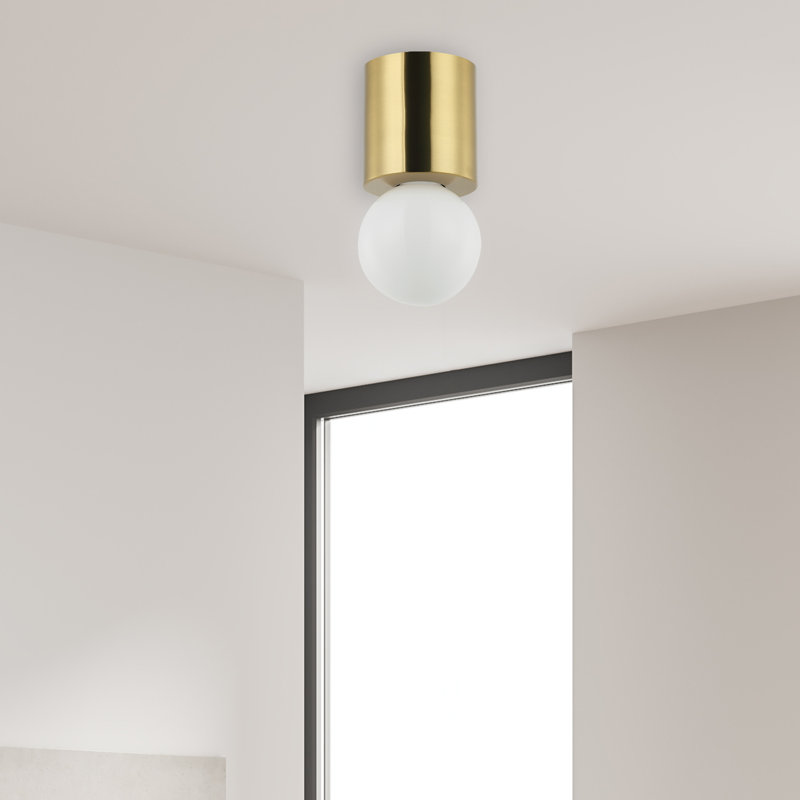 Plafonnier encastré 1 lumière Caisi, Doré