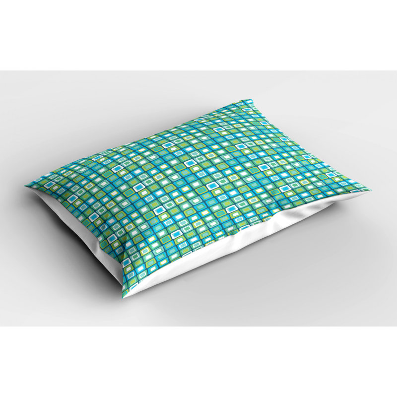 Polyester Geometric Sham Set, Queen