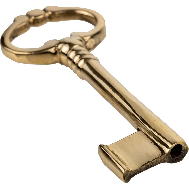 Clé de squelette énorme en fonte de laiton
