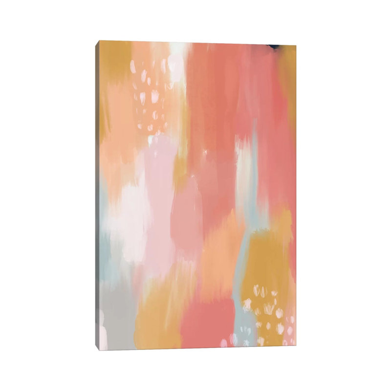 Pink Sky by Mia Charro - Wrapped Canvas Painting, 20.32 cm H x 30.48 cm W
