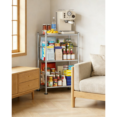 Storage Shelves - 3 Tier Shelf Organizer, Sturdy Metal Garage Shelving