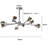 Markryan 9 - Light Crystal Dimmable LED Sputnik Modern Linear Chandelier